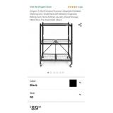 Origami 3 Shelf Foldable Storage Unit on 3"