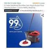 O-Cedar EasyWring Microfiber Spin Mop & Bucket