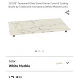 20 3/8" Tempered Glass Stove Burner Cover &