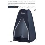 WolfWise 6.6FT Portable Pop Up Shower Privacy