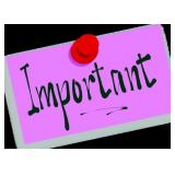 **VERY IMPORTANT INFORMATION**