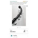 iDesign Curved Metal Shower Curtain Rod,