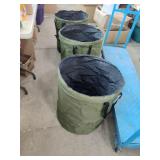New 3 Folding Trash Cans/ Laundry Hampers 25"Tall