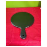 New 16" x 12" Acacia Modern Serving Board Black -