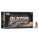 Blazer Brass 9mm 115 gr Full Metal Jacket, 50