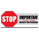 **IMPORTANT - PLEASE READ**