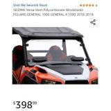 New- SEIZMIK Versa-Vent Polycarbonate Windshield-