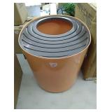 New top entry cat litter box with scoop