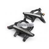 Pair LED Bumper Fog Lights Lamps w/Wiring Kit For