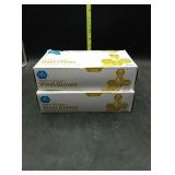 2 boxes small vinyl gloves...powder free..non