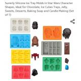 Sunerly Silicone Ice Tray Molds in Star Wars