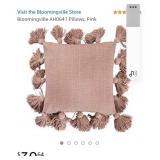New- Bloomingville AH0641 Pillow, Pink