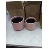 New set of decorative flower pots....nice. bigger