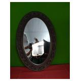 framed mirror....approx 34"×23"...can hang