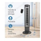 New- Lasko Household Tower Fan, 42", Silver