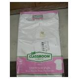 Size xl 18/20 girls stretch poplin uniform top