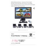 Vehicle Backup Camera - Camecho 9 Inch 4 Split