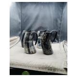 New 4 Stag Horn Look Steins - Really Cool Look