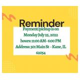 **Location and Pickup Info**