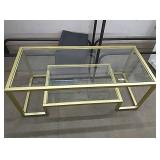 New gold glass top Coffee table....approx