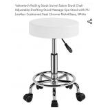 New- Yaheetech Rolling Stool Swivel Salon Stool