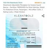 Kleantoolz Adjustable Plexiglass Car Sneeze Guard