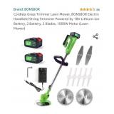 Cordless Grass Trimmer Lawn Mower, BONSBOR