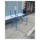 Blue Portable Scaffold section Werner Foldd