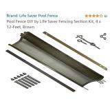 Pool Fence DIY by Life Saver Fencing Section Kit,