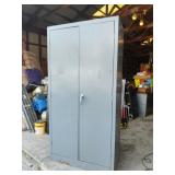 Metal 2 Door Supply Shop Cabinet With 4 Shelves