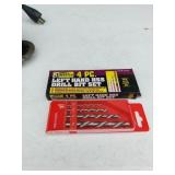 New 4 PC Left Hand HSS Drill Bit Set