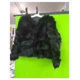 New size small faux fur coat...short length