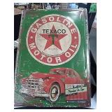 New Texaco motor oil nostalgic tin sign