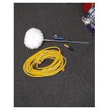 New car washing accessories....hose,scrub pad,etc