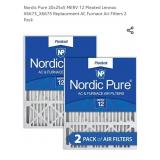 Nordic Pure 20x25x5 MERV 12 Pleated Lennox