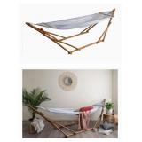 Bamboo Hammock Stand with Hammock by