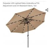 Solar Powered Aluminum Polyester LED Lighted