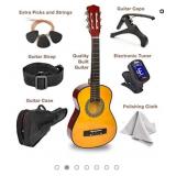 30" Wood Guitar with Case and Accessories for