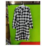 NewBlack and White Checked Dress   Small