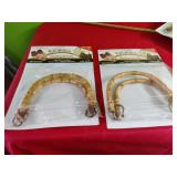 2 New Sets  Bamboo Handles for Handbags