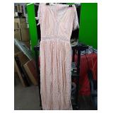 New peach formal type lacey dress