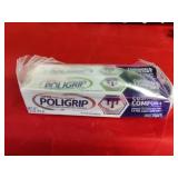 2 PKG Poligrip Denture Adhesive Cream 2.2 oz each