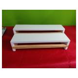 2 New Wood Wall Shelves 4.5"x 17" & 4.5" x 20"