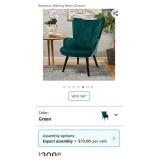 Dolonm Velvet Accent Chair Modern Tufted Button