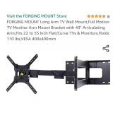 FORGING MOUNT Long Arm TV Wall Mount,Full Motion