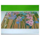 Floral door mat...approx 18"×30.5"