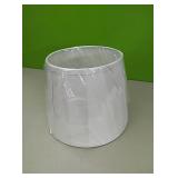 White fabric lamp shade....approx 12" at bottom