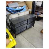 New Small 5 Drawer  Wood Dresser with  Fabric