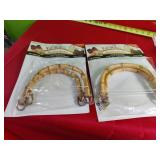 2 New Sets  Bamboo Handles for Handbags