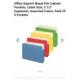 Office Depot® Brand File Cabinet Pockets, Letter